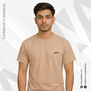 ARWA Classic Half Sleeve T-Shirt – Beige