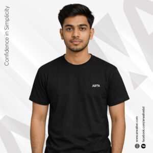ARWA Classic Half Sleeve T-Shirt – Black