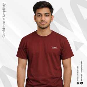 ARWA Classic Half Sleeve T-Shirt – Maroon