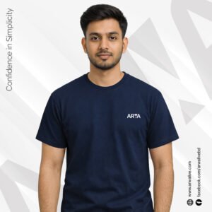 ARWA Classic Half Sleeve T-Shirt – Navy
