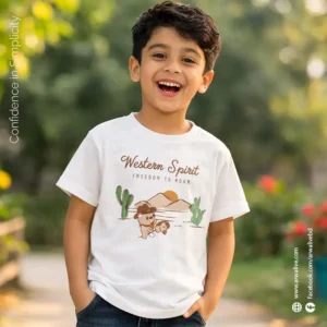 Western Sprint Cartoon Print